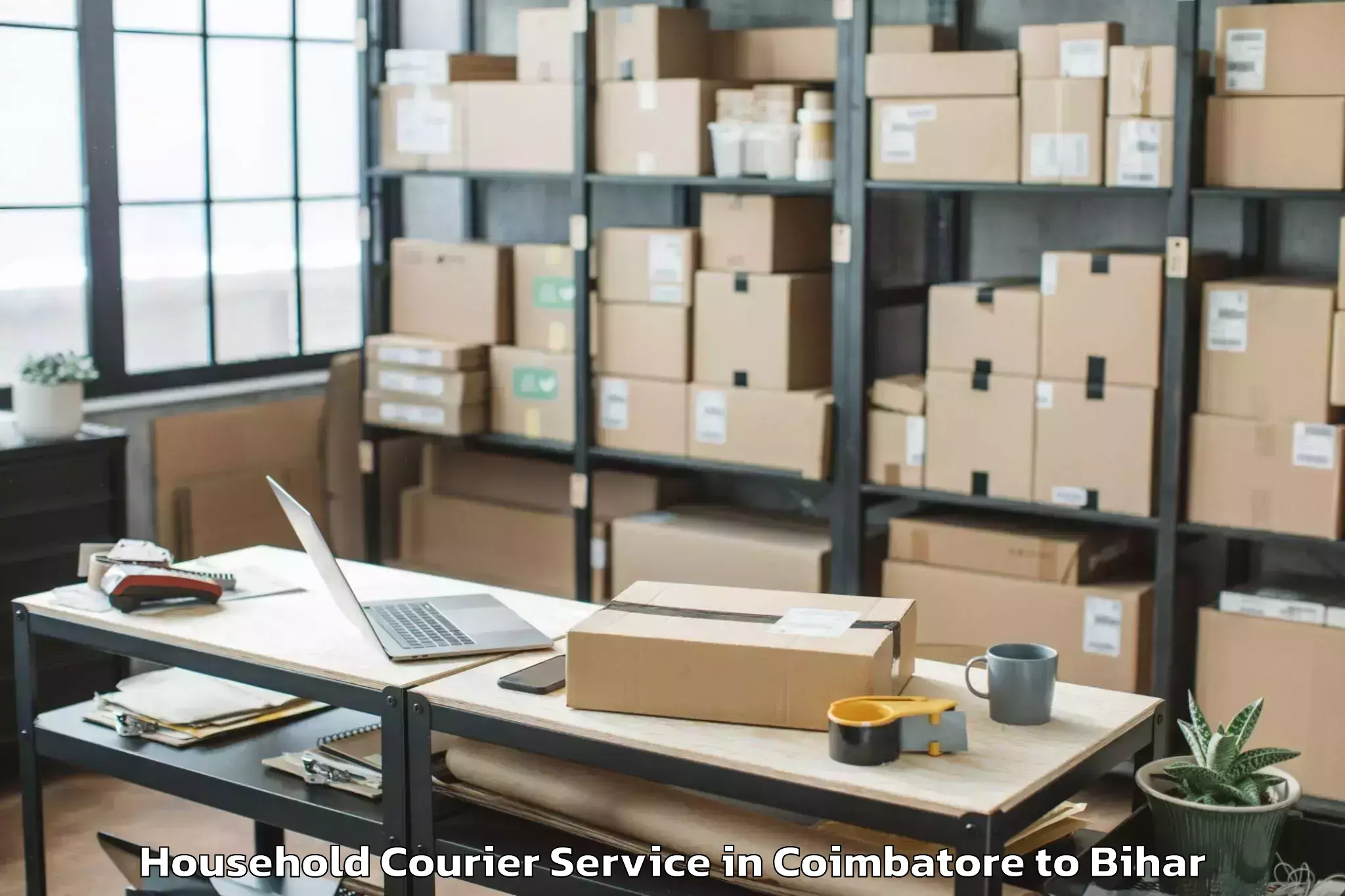 Book Coimbatore to Jhanjharpur Household Courier